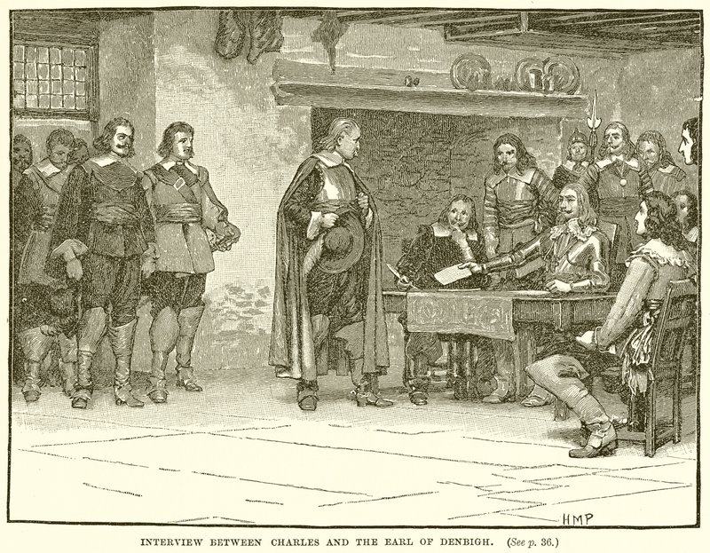 Entrevue entre Charles et le comte de Denbigh - English School