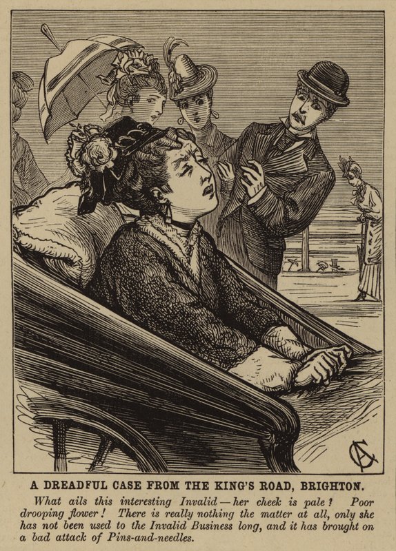 Femme invalide souffrant d