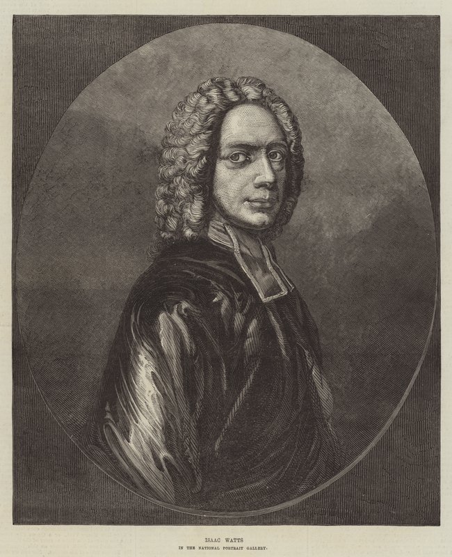 Isaac Watts, dans la National Portrait Gallery (gravure) - English School