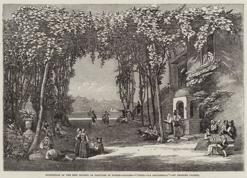 Italie, La Saltarella (gravure) - English School