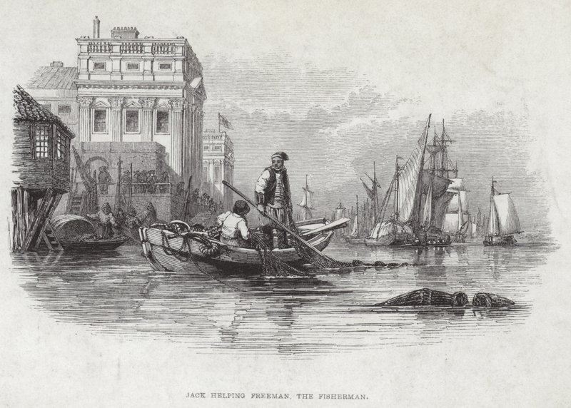 Jack aidant Freeman le pêcheur - English School