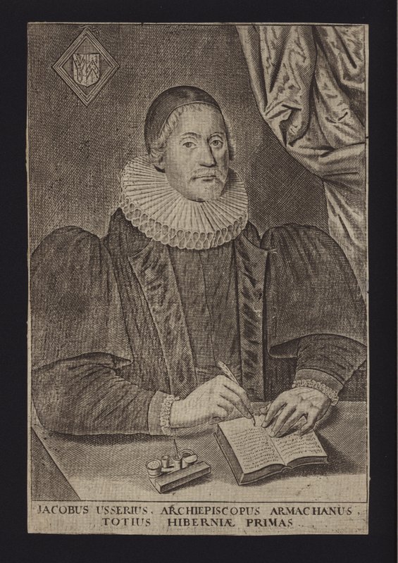 James Ussher, clergyman protestant irlandais (gravure) - English School