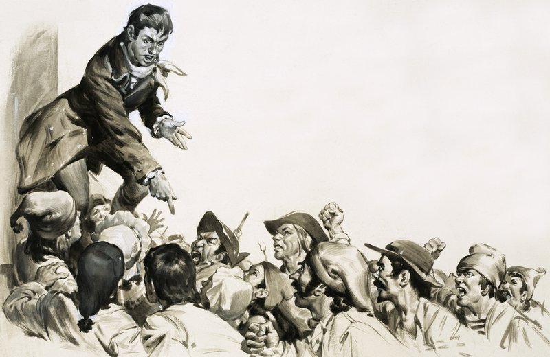 Jean Paul Marat suscite la haine des foules parisiennes - English School