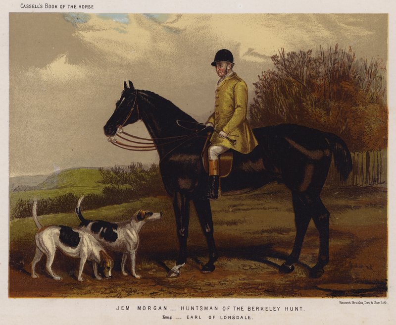 Jem Morgan, chasseur de la chasse de Berkeley, Temp, Comte de Lonsdale - English School