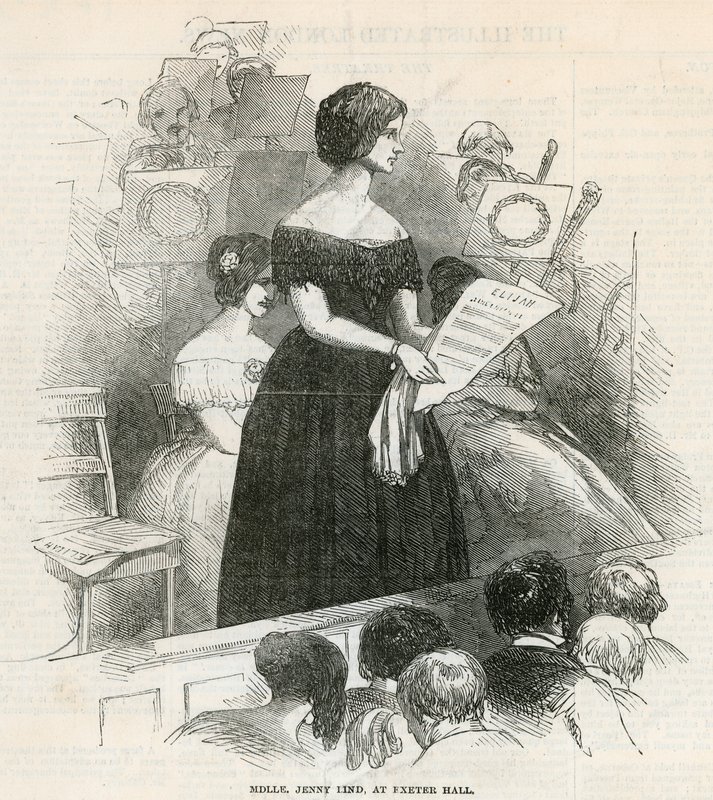 Jenny Lind à Exeter Hall - English School