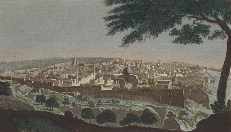 Jérusalem depuis la vallée de Josaphat - English School