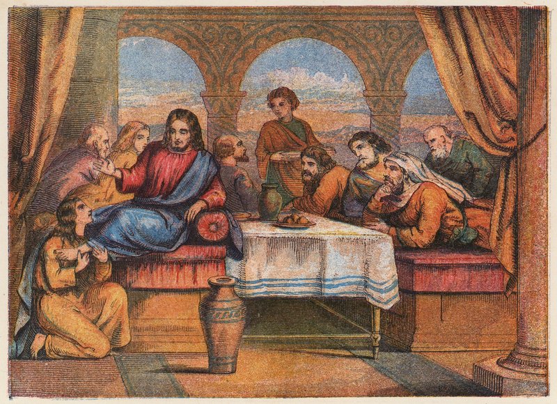 Jésus-Christ avec ses disciples et Marie-Madeleine - English School