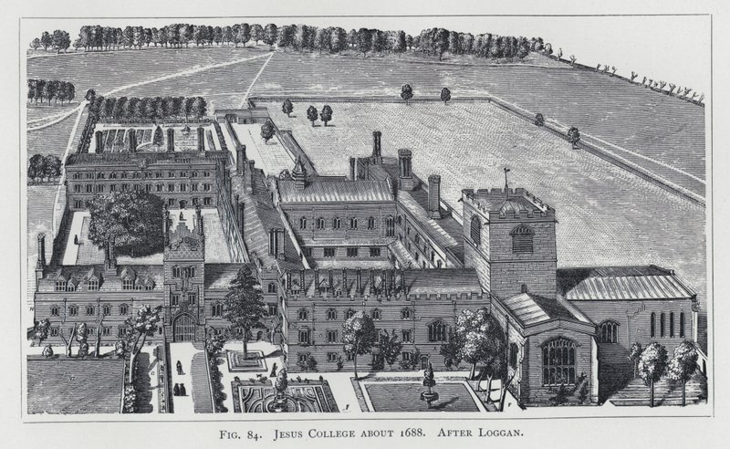Jesus College vers 1688, d