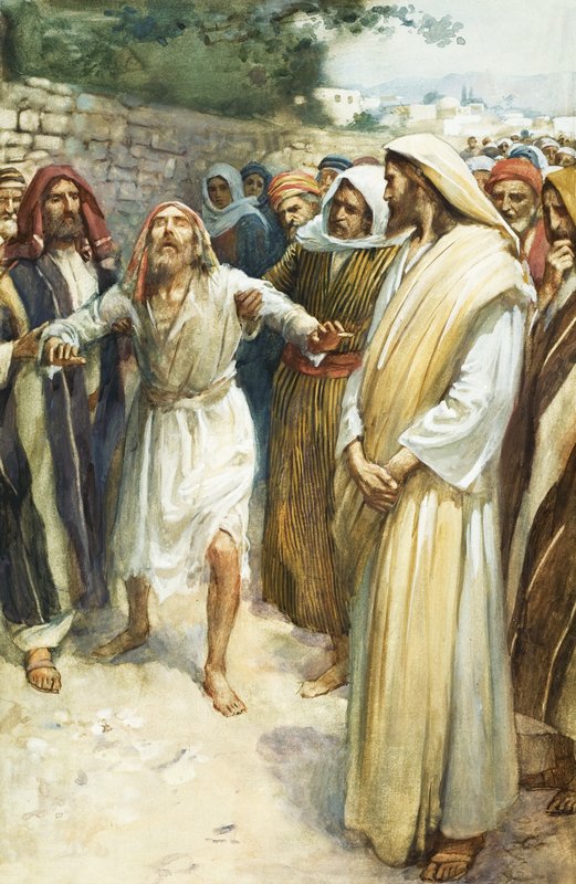 Jésus et un aveugle - English School