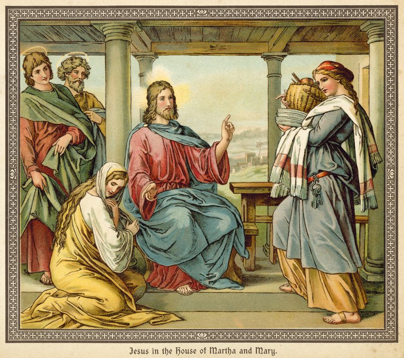 Jésus dans la maison de Marthe et Marie - English School