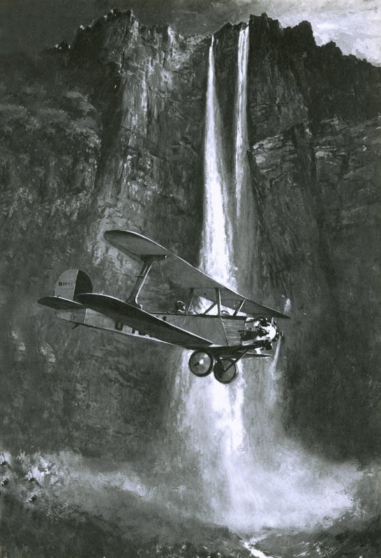 La découverte par Jim Angel de ce qui est devenu les chutes Angel au Venezuela - English School