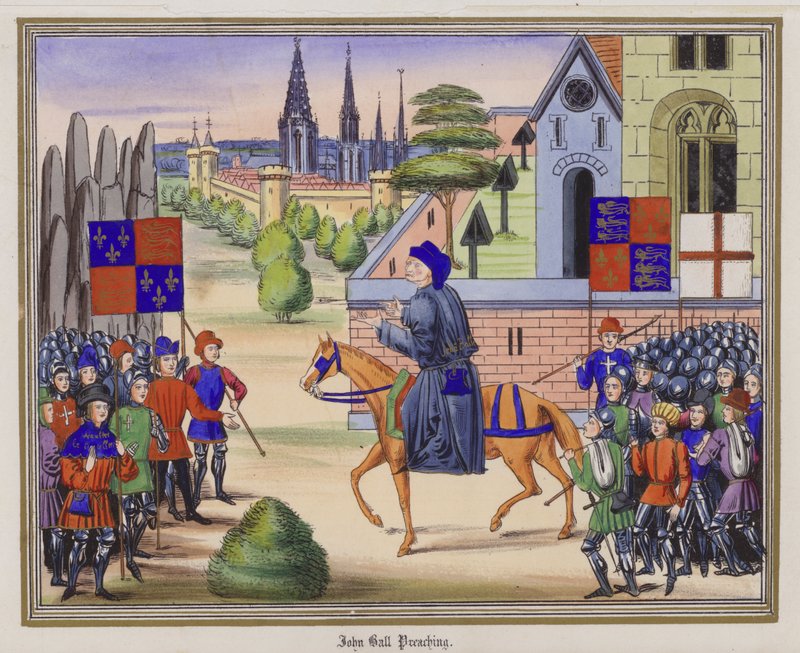 John Ball prêchant - English School
