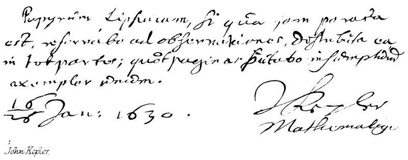 Johannes Kepler - English School