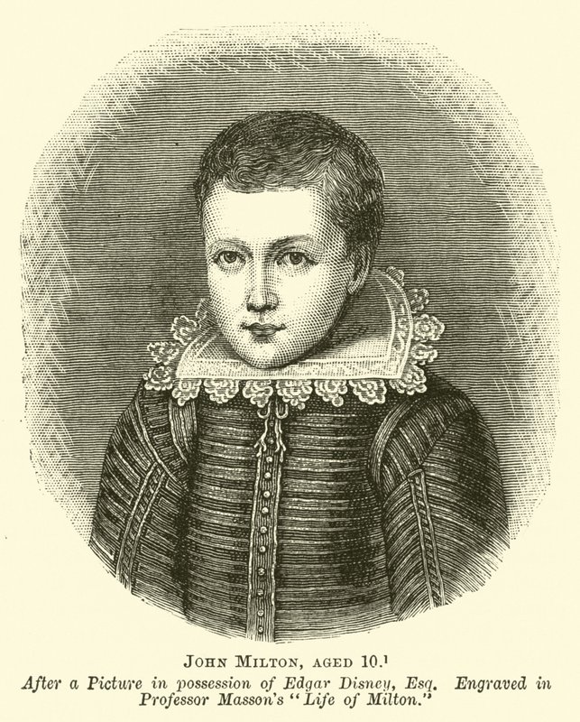 John Milton, âgé de 10 ans - English School