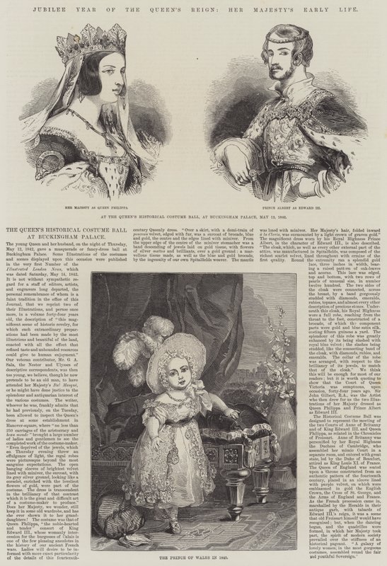 Année du jubilé du règne de la reine, jeunesse de Sa Majesté (gravure) - English School