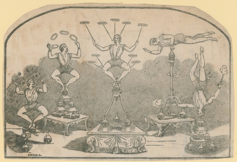 Numéro de jonglage au cirque - English School