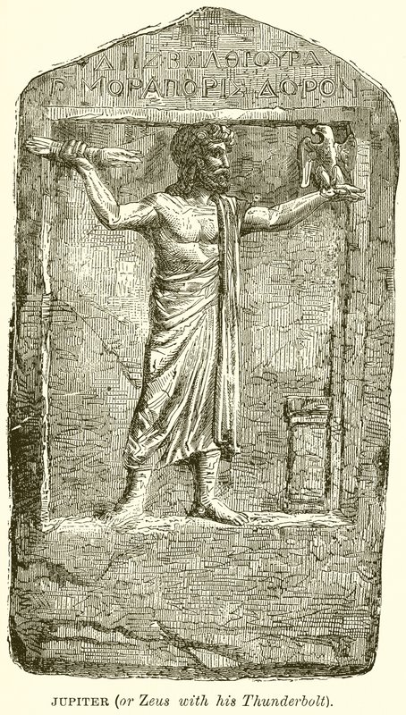 Jupiter (ou Zeus avec son éclair) - English School