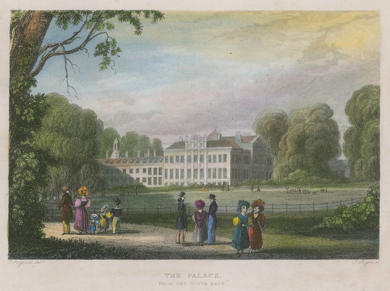 Palais de Kensington, Londres, depuis le sud-est - English School