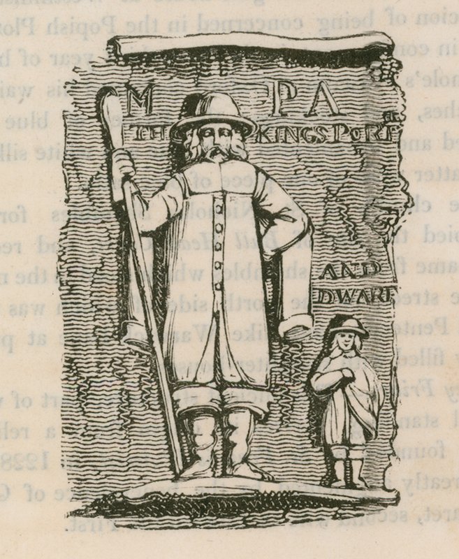 Le portier et le nain du roi Charles Ier - English School