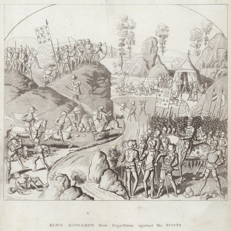 Première expédition du roi Édouard contre les Écossais - English School