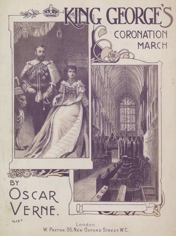 Marche du Couronnement du Roi Georges par Oscar Verne - English School