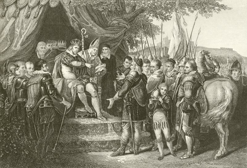Le roi Jean ratifiant la Magna Carta - English School