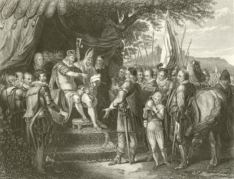 Le Roi Jean signant la Magna Carta - English School