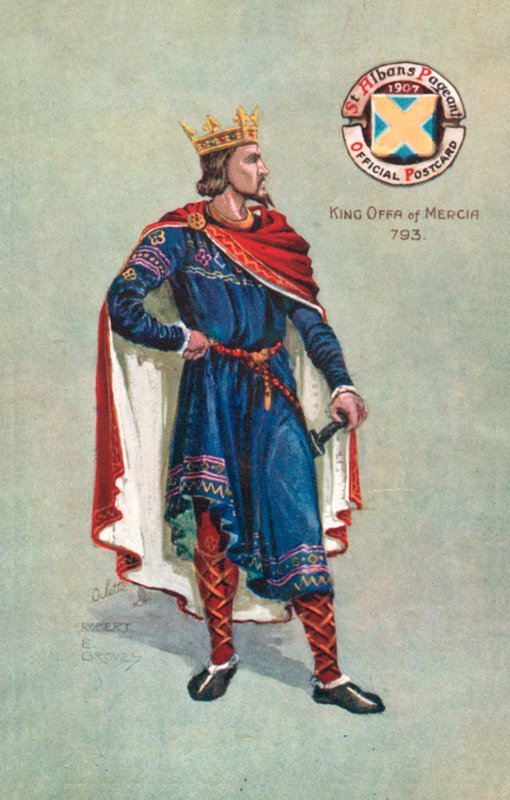 Roi Offa de Mercie 793, Pageant de St Alban 1907 - English School