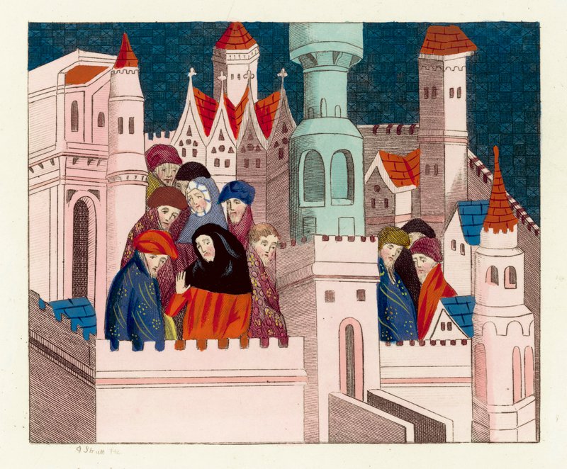Le roi Richard II avec ses amis à Conway - English School