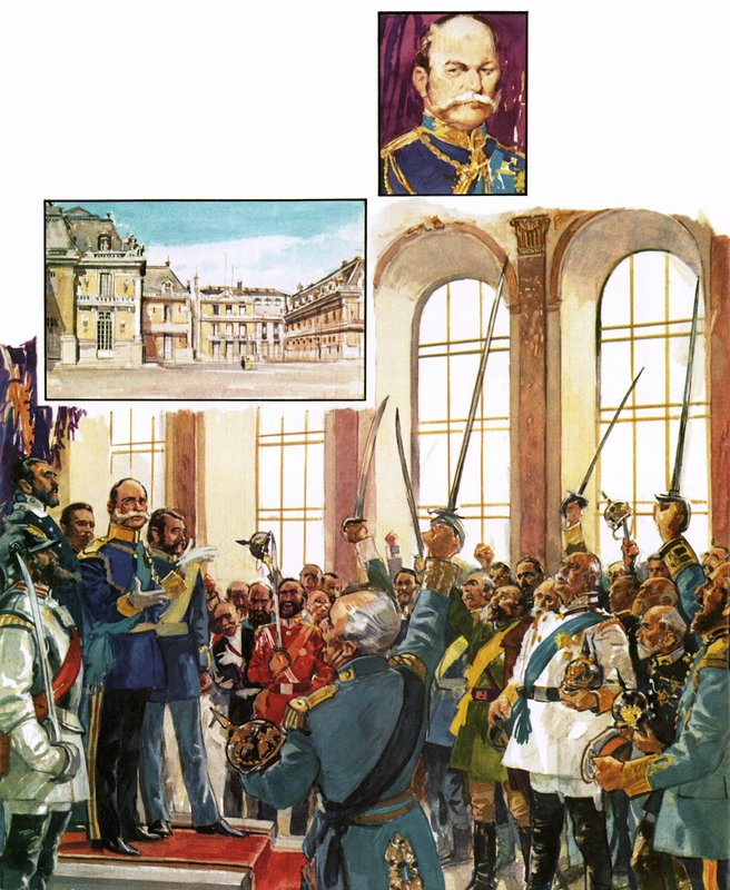 Le roi Guillaume de Prusse annonçant l