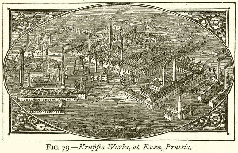 Usines Krupp, à Essen, Prusse - English School