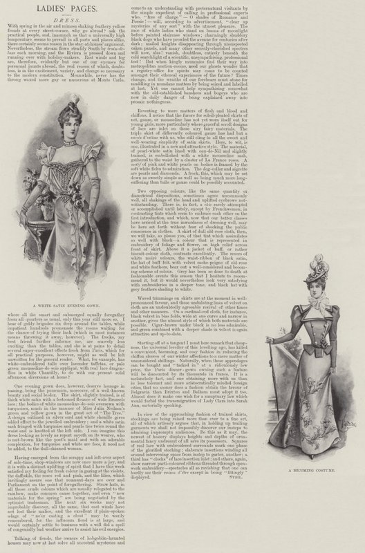 Pages des dames, robe - English School