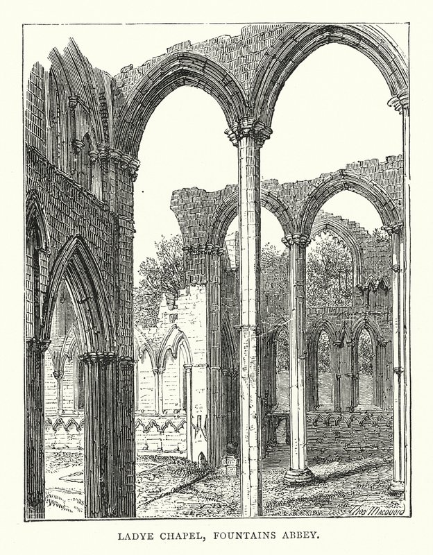 Chapelle de la Dame, Abbaye de Fountains - English School
