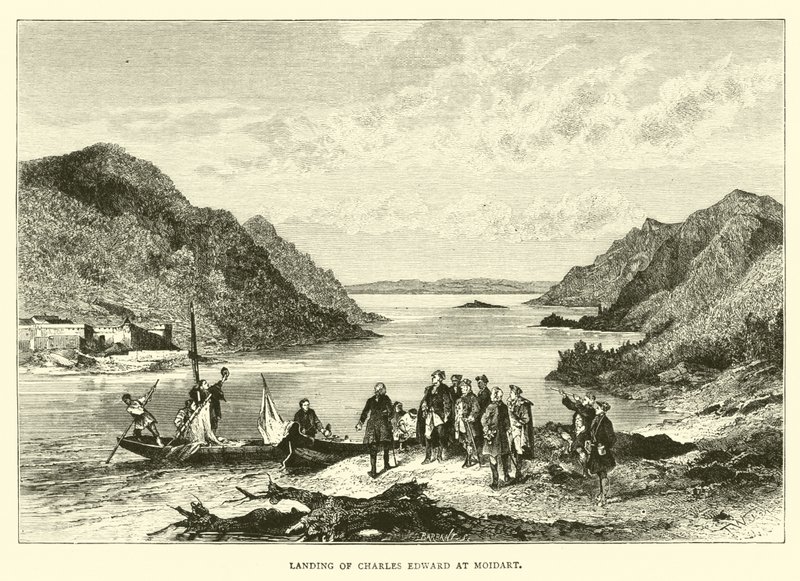 Débarquement de Charles Édouard à Moidart - English School