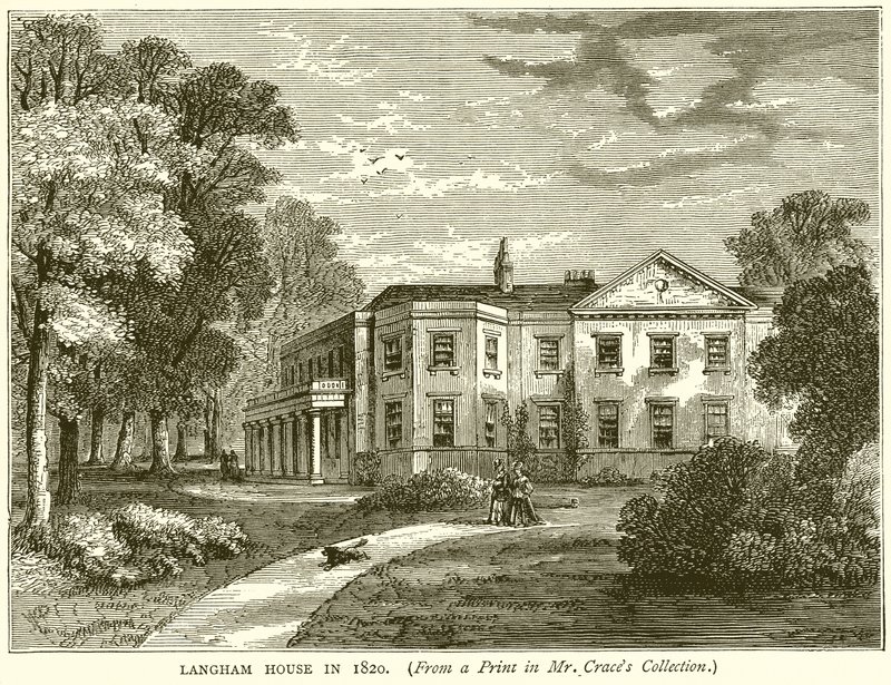 Maison Langham en 1820 - English School