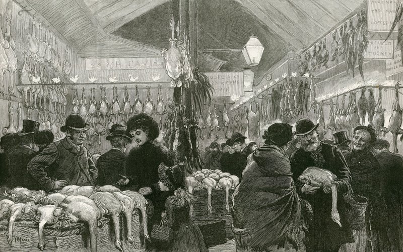 Marché de Leadenhall à Noël - English School