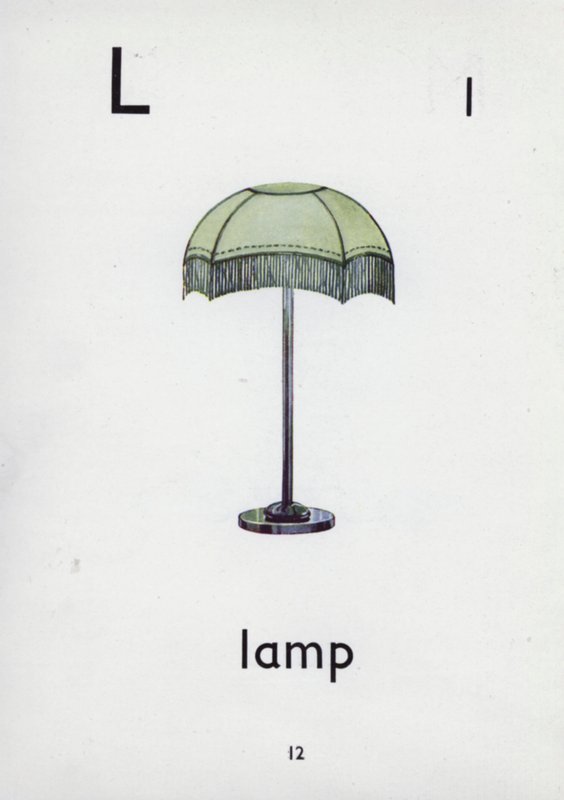 Lettre L, lampe - English School