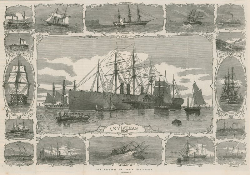 Leviathan 1858; montage d