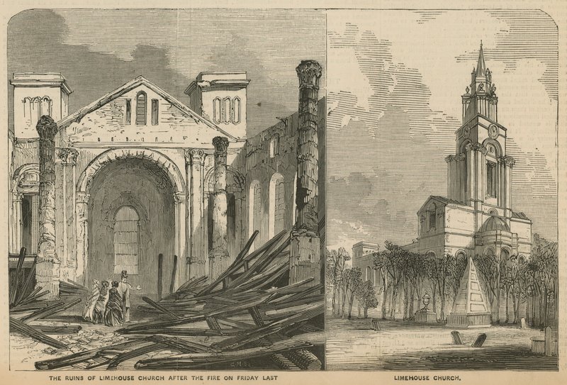 Église de Limehouse avant et après l