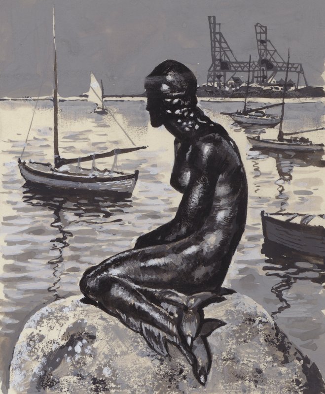 Statue de la Petite Sirène à Copenhague - English School