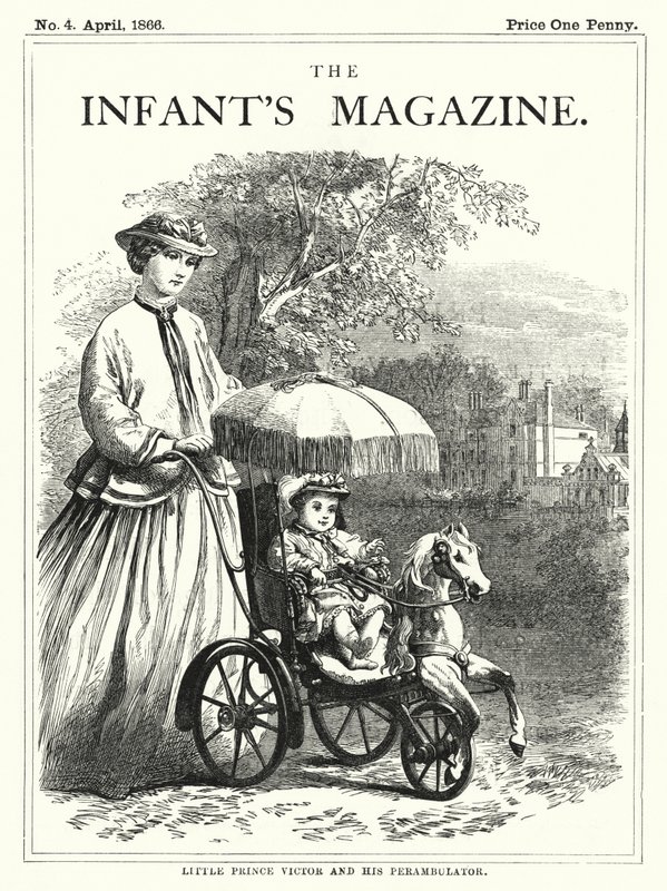 Petit Prince Victor et son landau (gravure) - English School