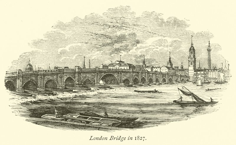 Pont de Londres en 1827 - English School