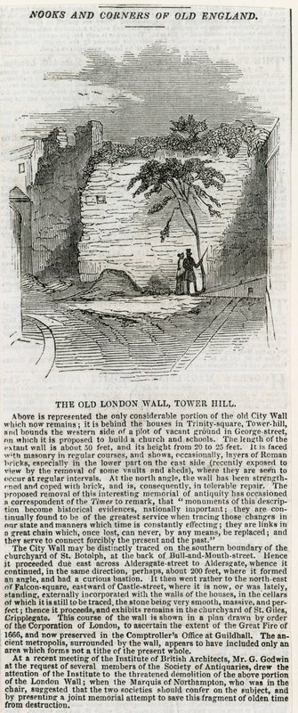 Mur de Londres - Tower Hill - English School