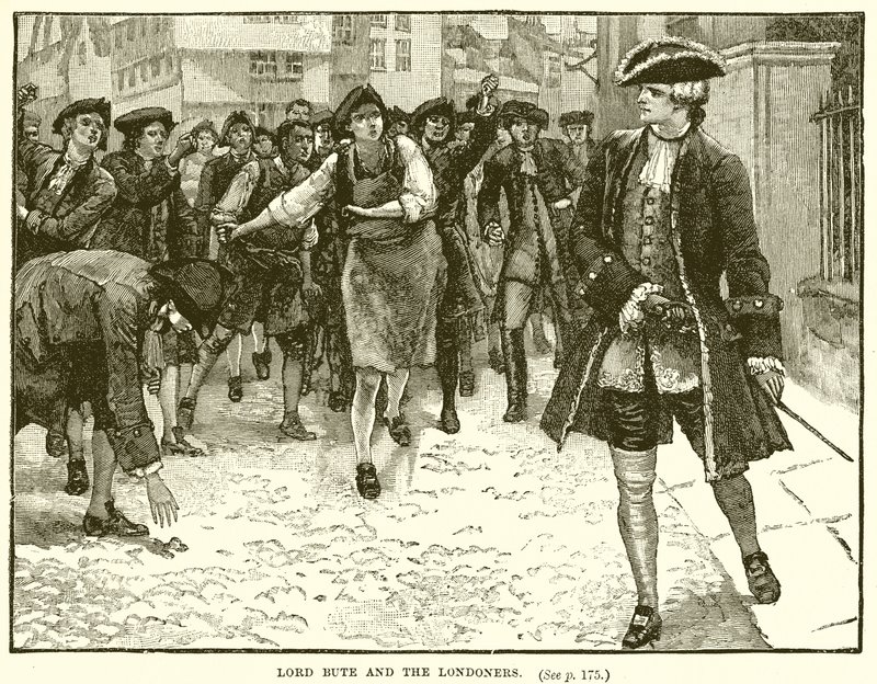 Lord Bute et les Londoniens - English School