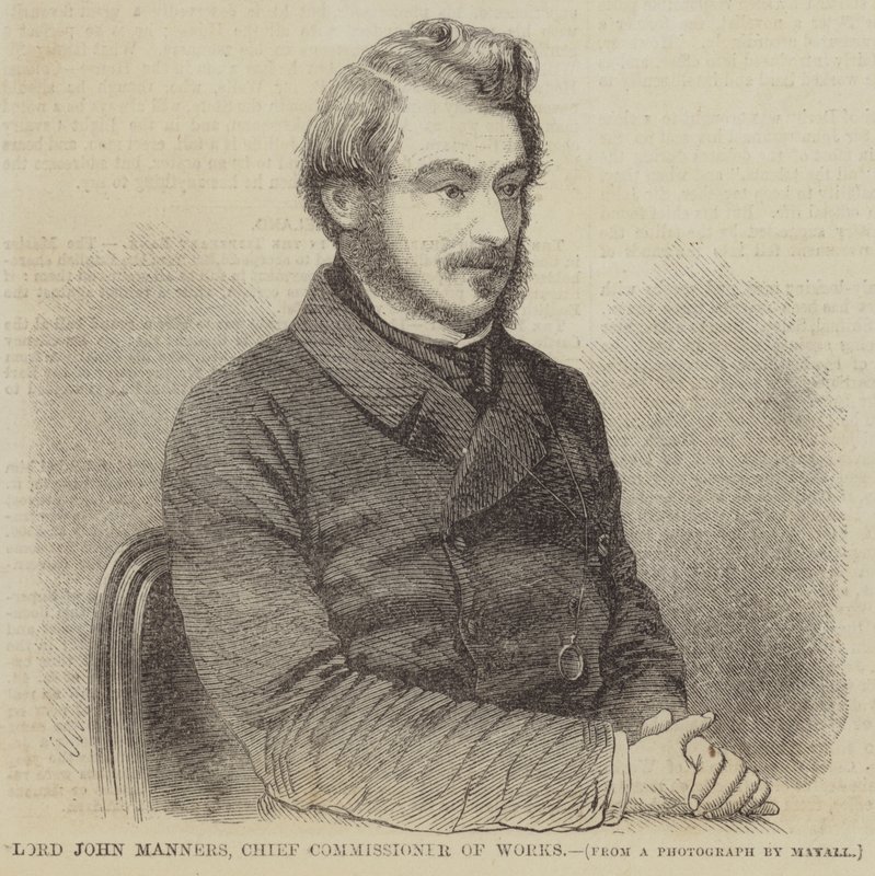 Lord John Manners, commissaire en chef des travaux - English School