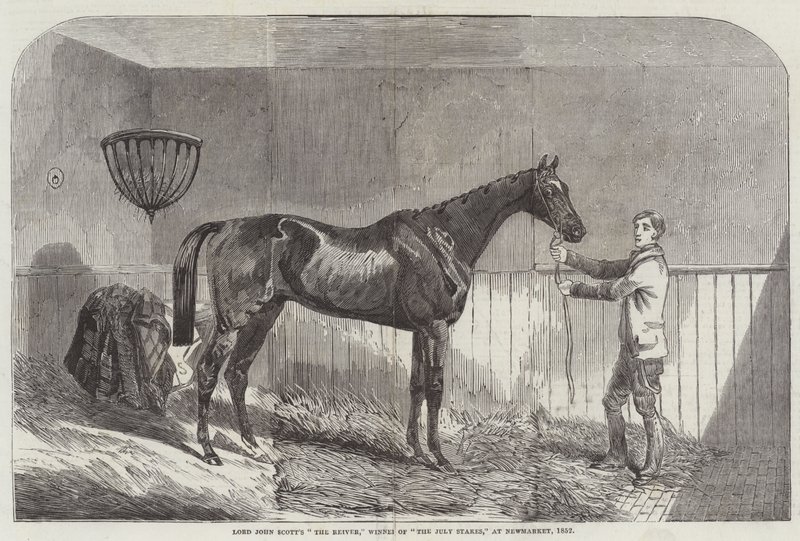 "The Reiver" de Lord John Scott, vainqueur des "July Stakes" à Newmarket - English School