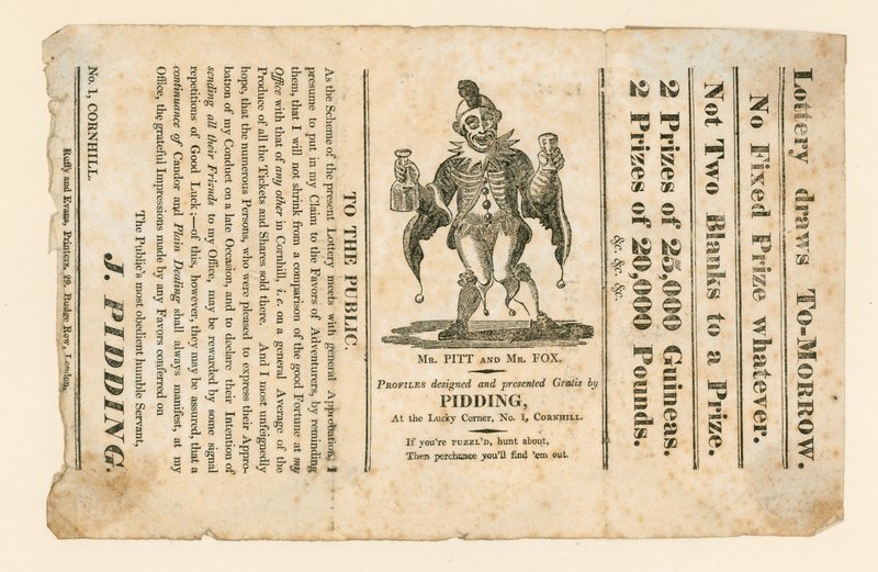 Publicité de loterie - English School