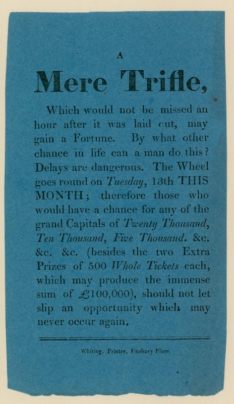 Publicités pour la loterie - English School