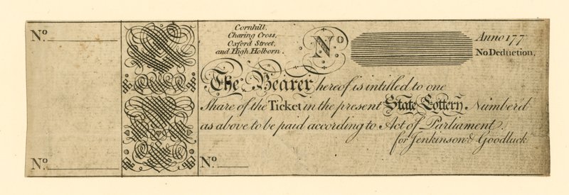 Billet de loterie - English School