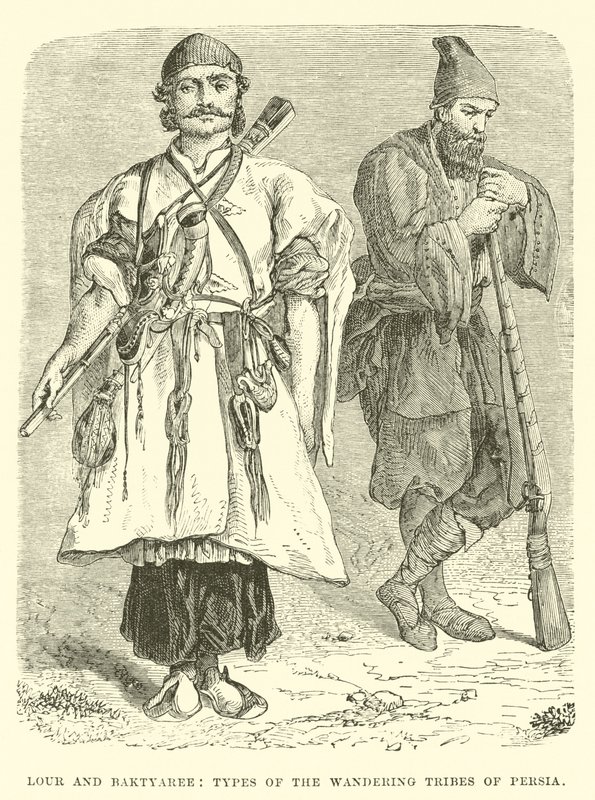 Lour et Baktyaree, types des tribus nomades de Perse - English School